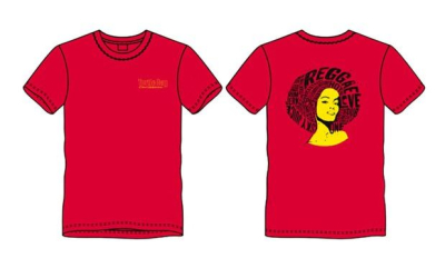 MALE REGGAE HEAD DESIGN RED T- SHIRT COTTON XXXXL