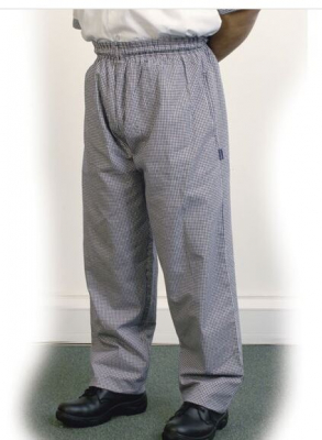 BAGGY TROUSERS BLACK CHECK XLARGE