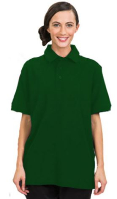 GREEN UNISEX POLO SHIRT SIZE XXLARGE
