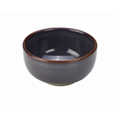 GENWARE TERRA STONEWARE RUSTIC BLUE ROUND BOWL 12.5OZ
