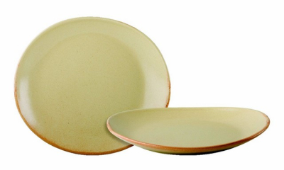 RUSTICO BISTRO OVAL PLATES 21X19CM/8.25X7.25Inch X12 C01315