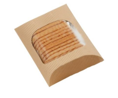 SAVORI HOT SQUARE PILLOW PACK KRAFT 200/145 X 150 X 55MM