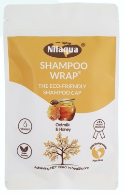 NILAQUA 100% BIODEGRADABLE SHAMPOO WRAPS OATMILK & HONEY