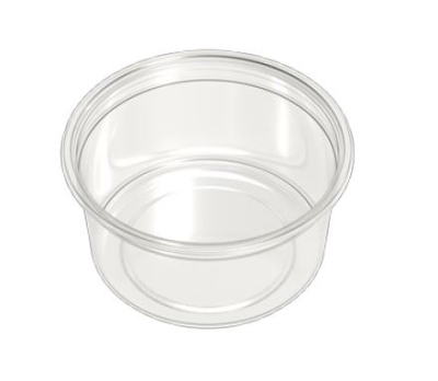 ROUND CLEAR DELI POT 12OZ
