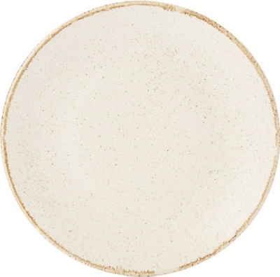 DPS PORCELITE SEASONS OATMEAL COUPE PLATE 11Inch