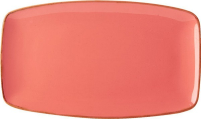 DPS PORCELITE SEASONS CORAL RECTANGULAR PLATE 12.2X7Inch