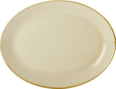 DPS PORCELITE SEASONS WHEAT OVAL PLATE 11.8Inch