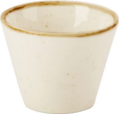 DPS PORCELITE SEASONS OATMEAL CONIC DIP POT 1.8OZ
