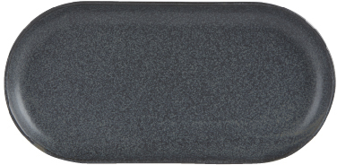 SEASONS GRAPHITE NARROW OVAL PLATE 30CM X6 118130GR
