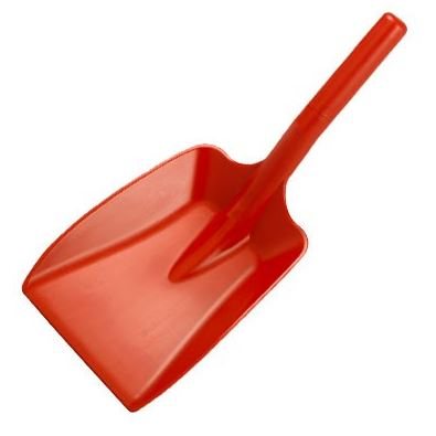 SOFT GRIP SHORT HANDLED SHOVEL 580MM RED