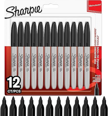 BLACK SHARPIE MARKER X12 GL52211