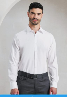 LONG SLEEVE RECYCLIGHT POPLIN SHIRT XL WHITE