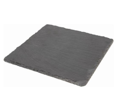 GENWARE SLATE NATURAL EDGE SQUARE PLATTER 7.9Inch