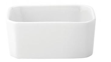 UTOPIA VITRIFIED PORCELAIN PURE WHITE SUGAR PACKET HOLDER 3.5Inch