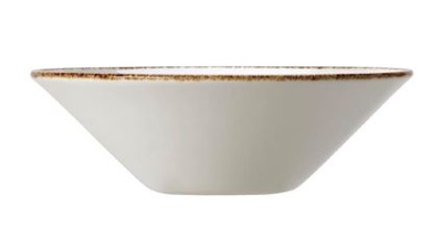 STEELITE ALUMINA VITRIFIED BROWN DAPPLE BOWL 20.6OZ