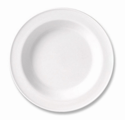 SOUP PLATE 23.0CM 9Inch RIMMED SIMPLICITY (WHITE) 11010114
