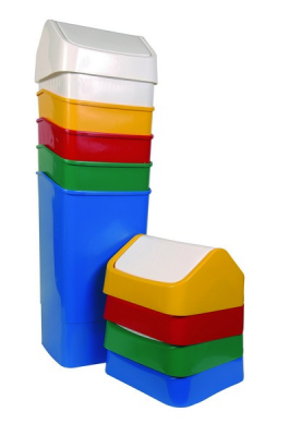 SWING TOP BIN 50LTR BLUE