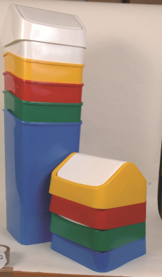 SWING TOP BIN WHITE 50 LITRE