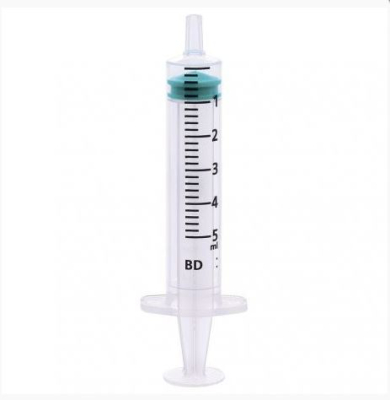 5ML LUER SLIP CONCENTRIC TIP SYRINGES X100 EA851-10 307731