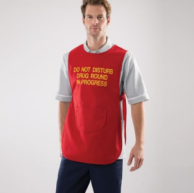 DRUG ROUND TABARD LARGE RED NU71