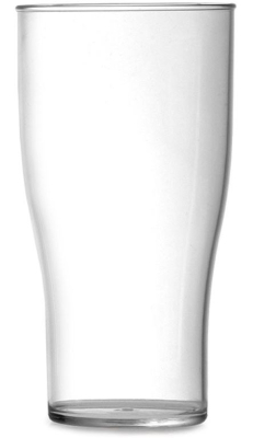 ELITE PREMIUM POLYCARBONATE CE NUCLEATED TULIP HALF PINT GLASS 10OZ/280ML