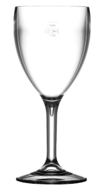 ELITE PREMIUM POLYCARBONATE WINE GLASS 11OZ/325ML LINED 250ML CE