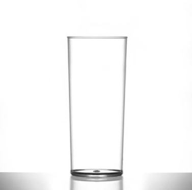 ECON RIGID ELITE POLYCARBONATE REUSABLE HIBALL GLASS 12OZ/350ML LINED 280ML CE