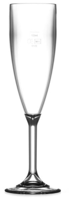 ELITE PREMIUM POLYCARBONATE CHAMPAGNE FLUTE GLASS 6.6OZ/180ML