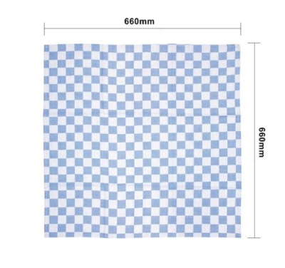 CHEF TEA TOWEL BLUE 26X26''