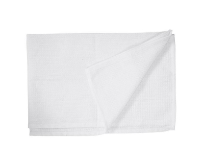WHITE HONEYCOMB TEA TOWELS 50 X 76CM