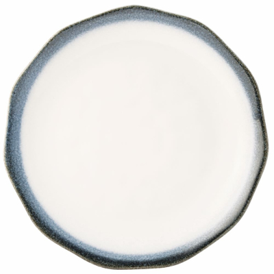 UTOPIA STONEWARE ISUMI WHITE/BLUE PLATE 12.2Inch