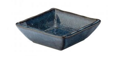UTOPIA VITRIFIED PORCELAIN BLUE AZURE SQUARE DISH 3.5Inch