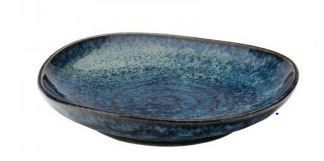 UTOPIA VITRIFIED PORCELAIN BLUE AZURE MINI PLATE 4Inch