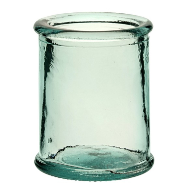 UTOPIA AUHENTICO CANDLEHOLDER CLEAR GLASS 3Inch 8CM X12 S20131