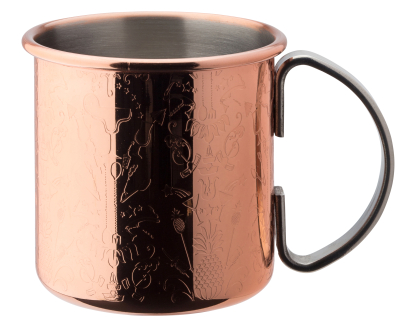 UTOPIA CHASED COPPER MUG 17OZ 48CL F91120