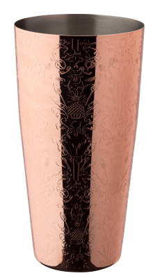 UTOPIA CHASED COPPER SHAKER 28OZ 80CL F94003