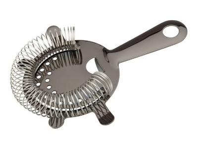 UTOPIA GUNMETAL COCKTAIL STRAINER 4 PRONG F94093