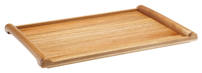 UTOPIA ACACIA WOOD ROLLED EDGED TRAY 13.4X8.7Inch