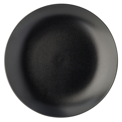 UTOPIA STONEWARE NOIR COUPE PLATE 10Inch