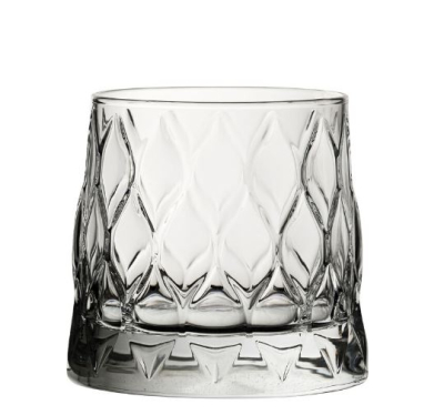 UTOPIA LEAFY OLD FASHIONED GLASS 11.25OZ X6