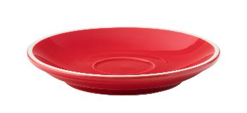 UTOPIA SUPER VITRIFIED PORCELAIN BARISTA RED ESPRESSO CUP 2.8OZ