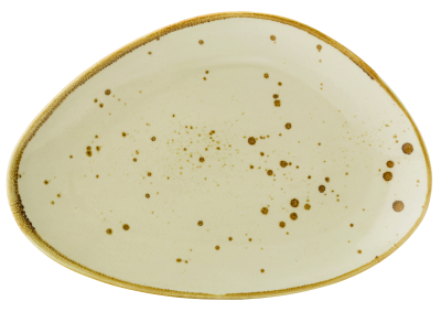 UTOPIA VITRIFIED PORCELAIN EARTH LINEN PLATE 14Inch