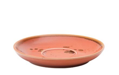 UTOPIA VITRIFIED PORCELAIN EARTH CINNAMON SAUCER 6.3Inch