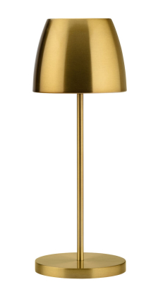 BRUSHED GOLD MONTSERRAT LAMP LED CORDLESS 30CM