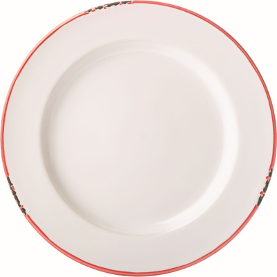 UTOPIA AVEBURY RED STONEWARE PLATE 10.2Inch