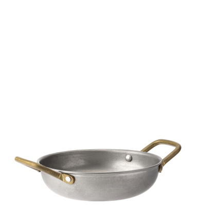 VINTAGE BRASS HANDLED DISH 6 Inch (15CM)