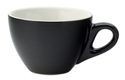 UTOPIA SUPER VITRIFIED PORCELAIN BARISTA BLACK MIGHTY CUP 12.3OZ