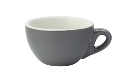 UTOPIA SUPER VITRIFIED PORCELAIN BARISTA GREY CAPPUCCINO CUP 7OZ