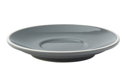 UTOPIA SUPER VITRIFIED PORCELAIN BARISTA GREY SAUCER 6Inch