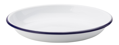 UTOPIA EAGLE ENAMEL WHITE DEEP PLATE 9.4Inch